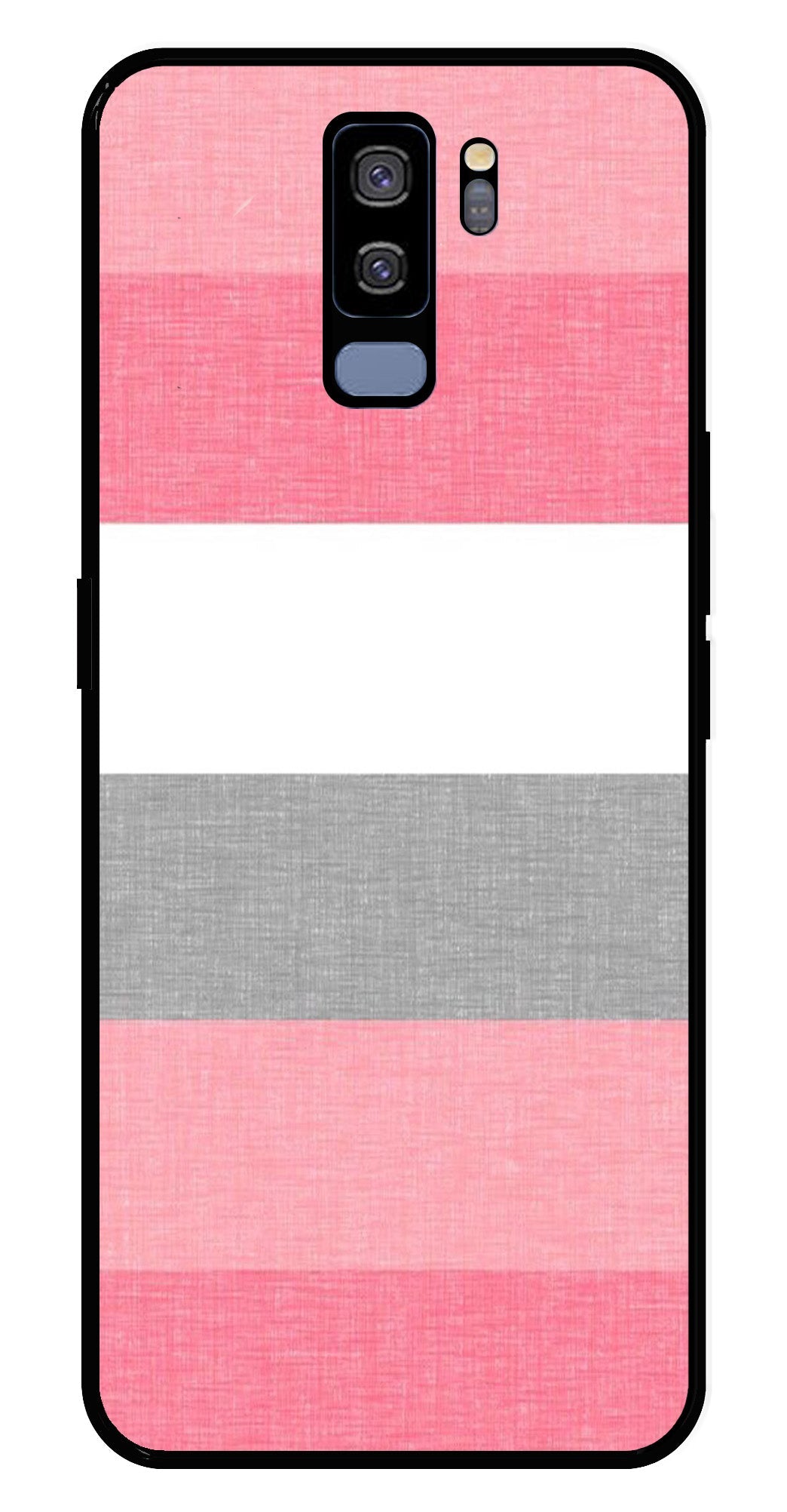 Pink Pattern Metal Mobile Case for Samsung Galaxy S9 Plus Pink Pattern Metal Mobile Case for Samsung Galaxy S9 Plus (Design No -23)