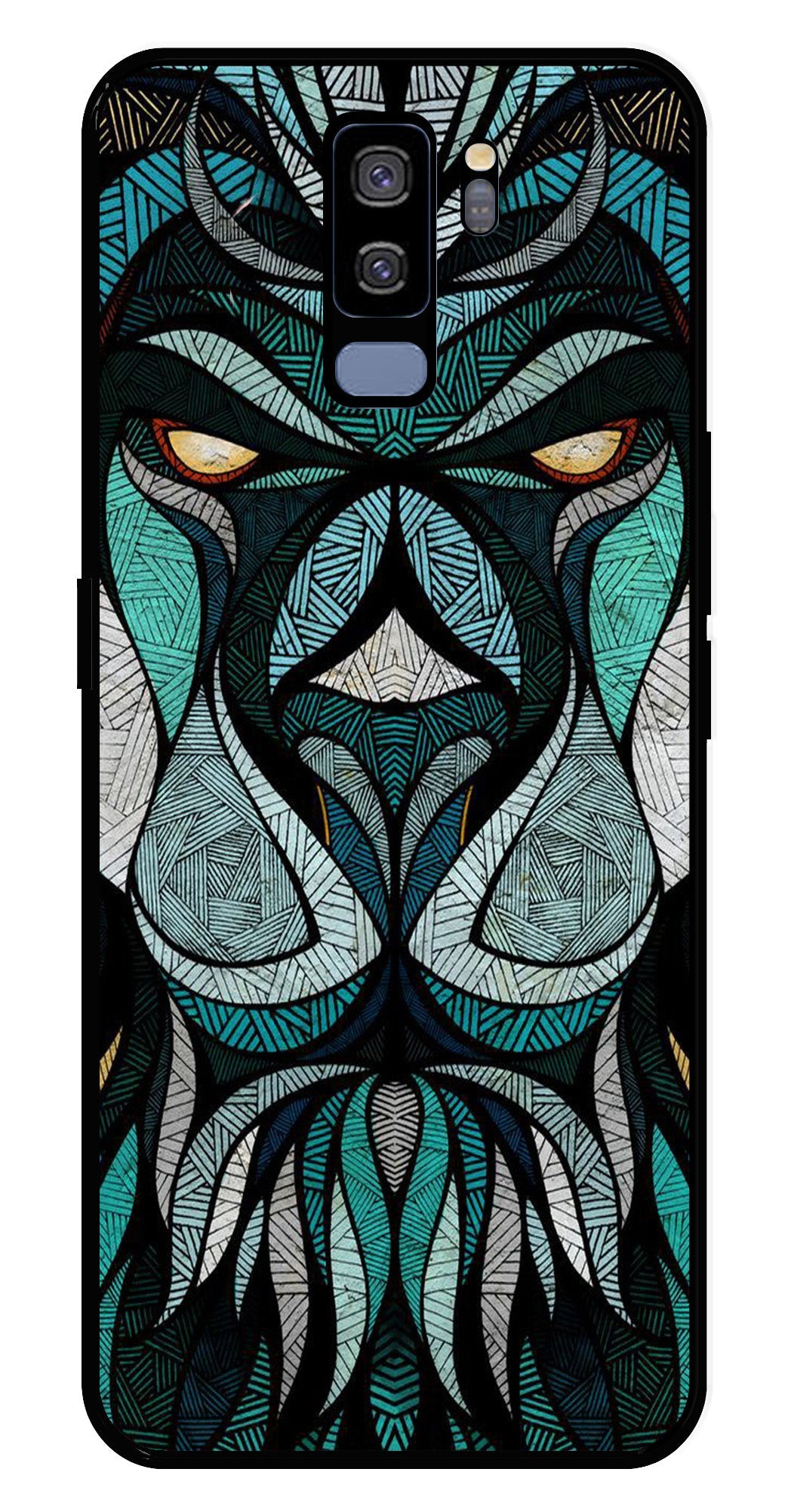 Lion Pattern Metal Mobile Case for Samsung Galaxy S9 Plus Lion Pattern Metal Mobile Case for Samsung Galaxy S9 Plus (Design No -40)