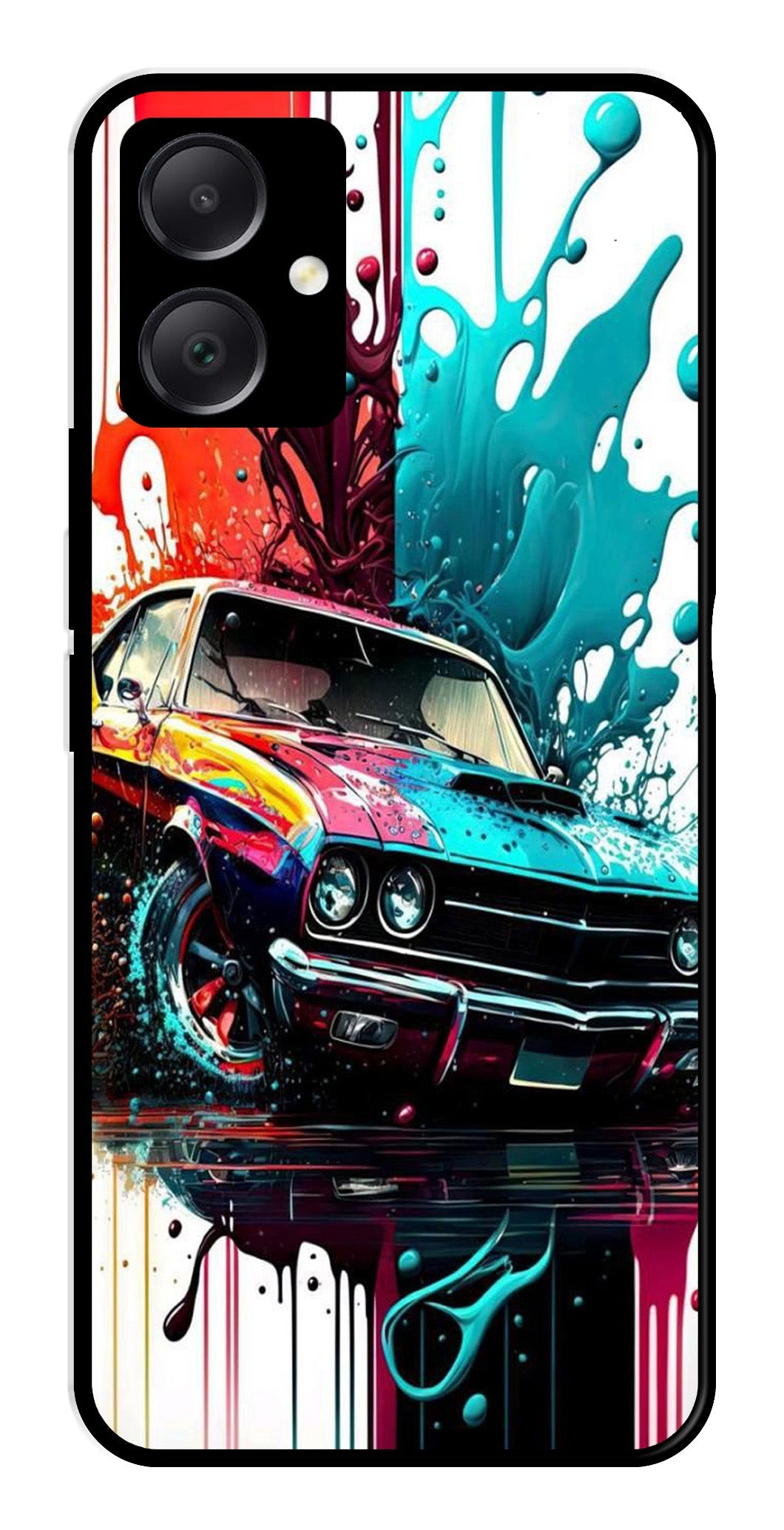 Vintage Car Metal Mobile Case for Samsung Galaxy A05 Vintage Car Metal Mobile Case for Samsung Galaxy A05 (Design No -29)