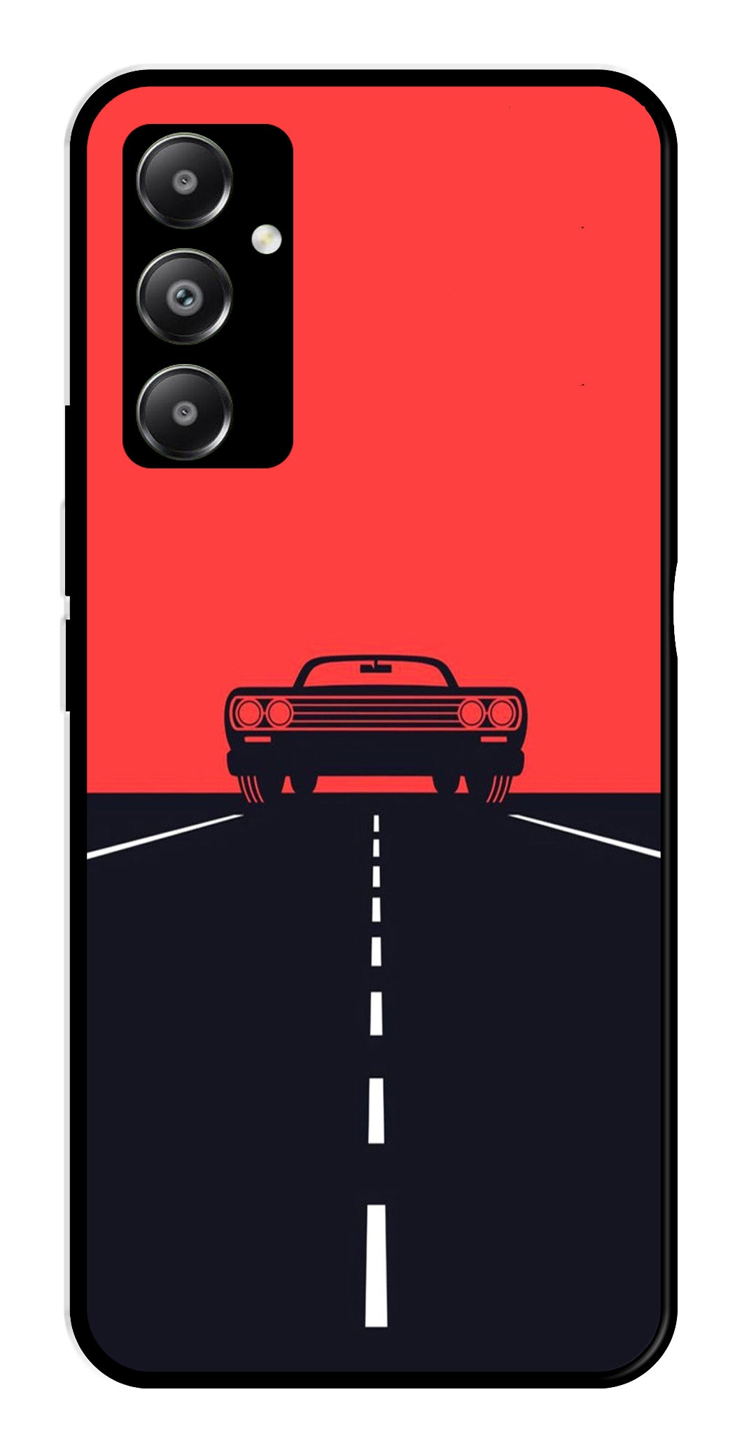 Car Lover Metal Mobile Case for Samsung Galaxy A05s Car Lover Metal Mobile Case for Samsung Galaxy A05s (Design No -21)