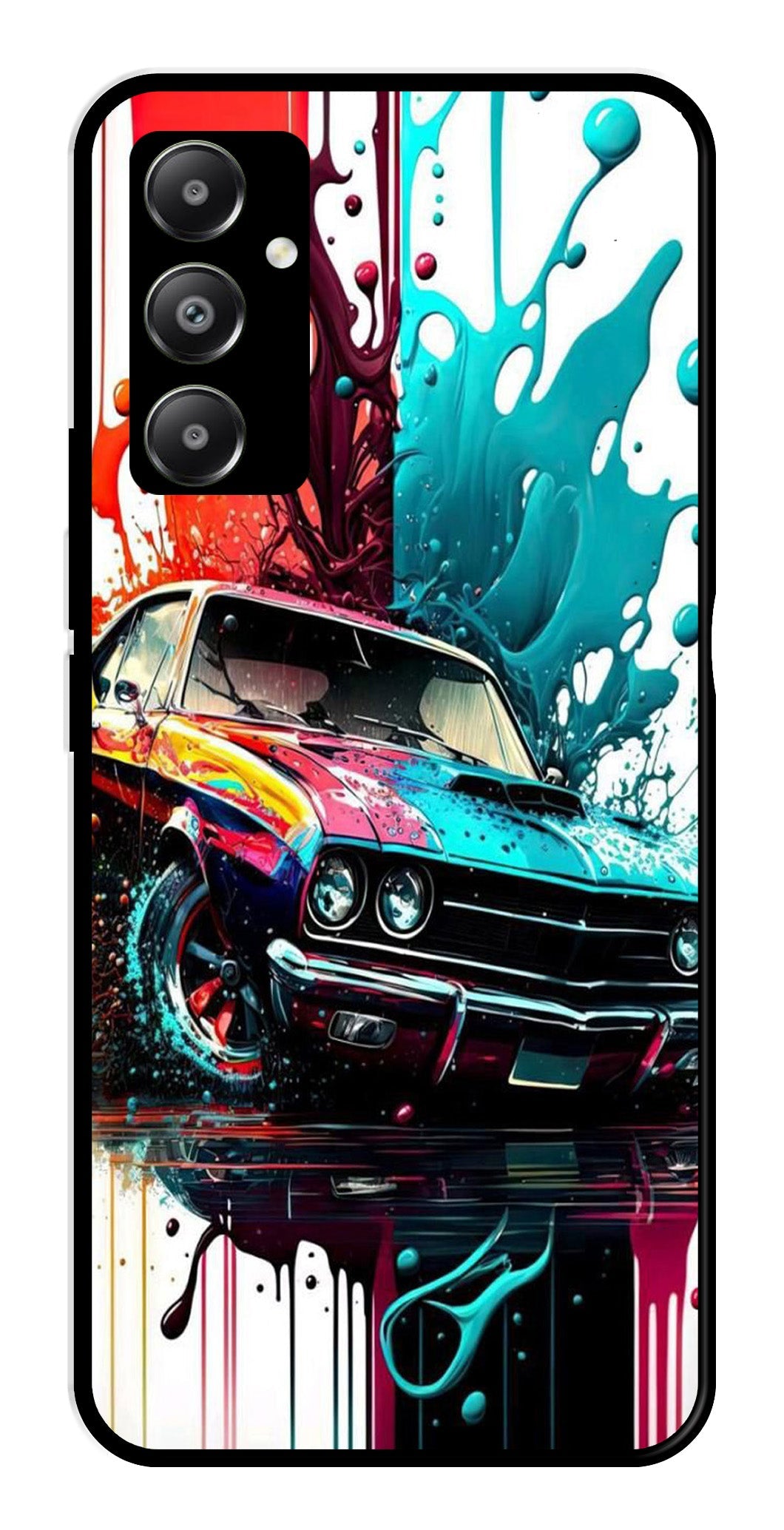 Vintage Car Metal Mobile Case for Samsung Galaxy A05s Vintage Car Metal Mobile Case for Samsung Galaxy A05s (Design No -29)