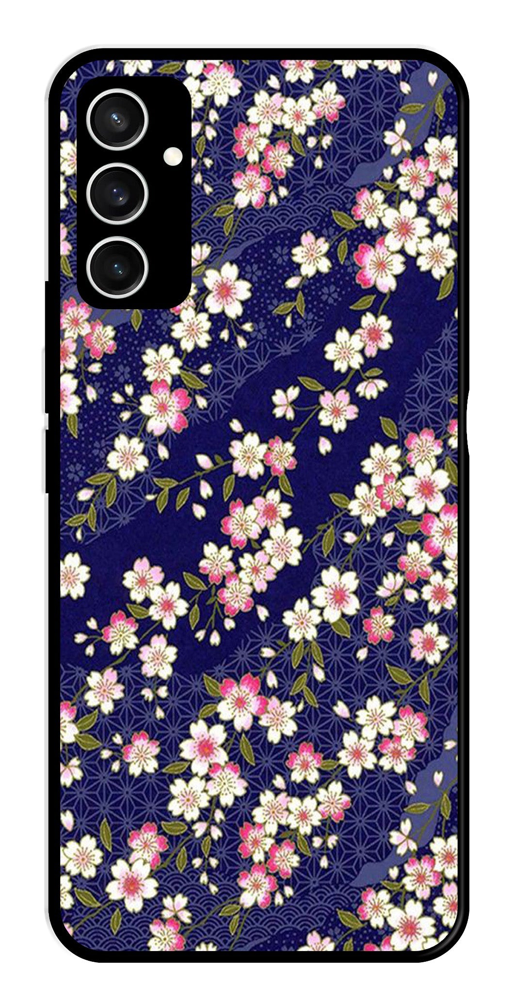 Flower Design Metal Mobile Case for Samsung Galaxy S23 FE Flower Design Metal Mobile Case for Samsung Galaxy S23 FE (Design No -25)