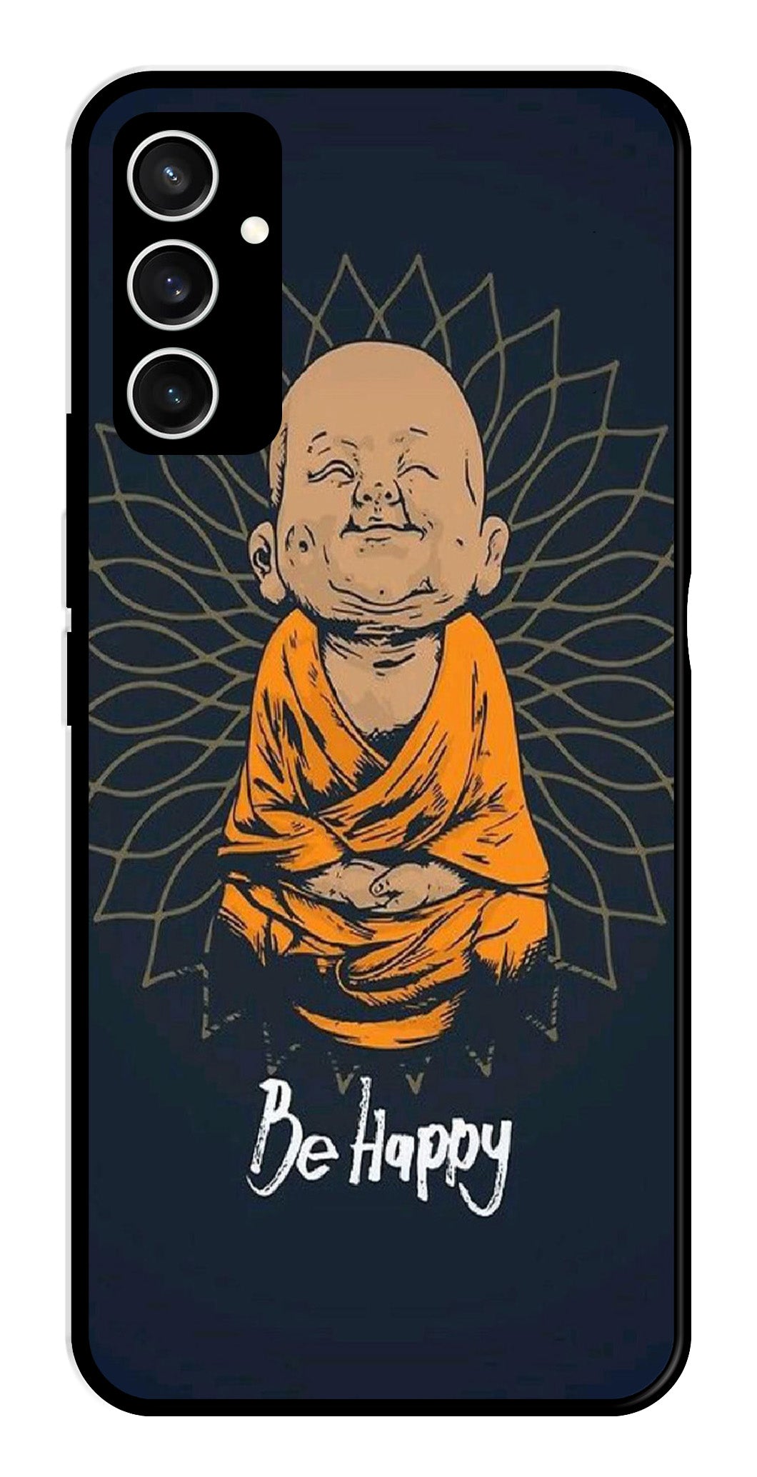 Be Happy Metal Mobile Case for Samsung Galaxy S23 FE Be Happy Metal Mobile Case for Samsung Galaxy S23 FE (Design No -27)