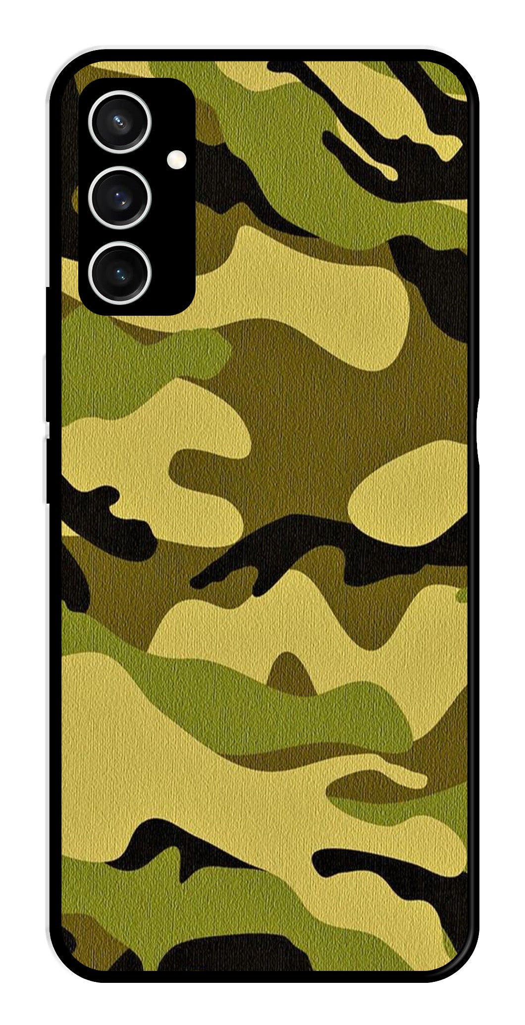Army Pattern Metal Mobile Case for Samsung Galaxy S23 FE Army Pattern Metal Mobile Case for Samsung Galaxy S23 FE (Design No -35)