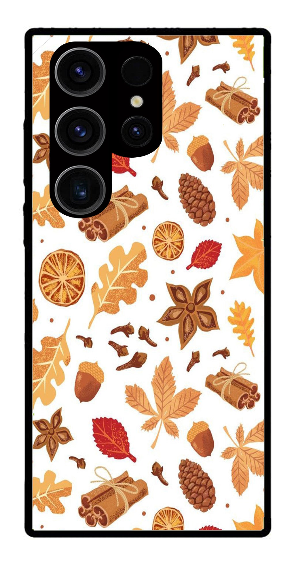 Autumn Leaf Metal Mobile Case for Samsung Galaxy S24 Ultra 5G Autumn Leaf Metal Mobile Case for Samsung Galaxy S24 Ultra 5G (Design No -19)