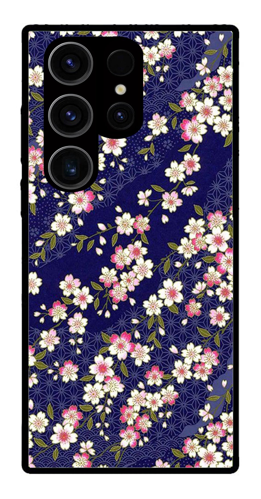 Flower Design Metal Mobile Case for Samsung Galaxy S24 Ultra 5G Flower Design Metal Mobile Case for Samsung Galaxy S24 Ultra 5G (Design No -25)
