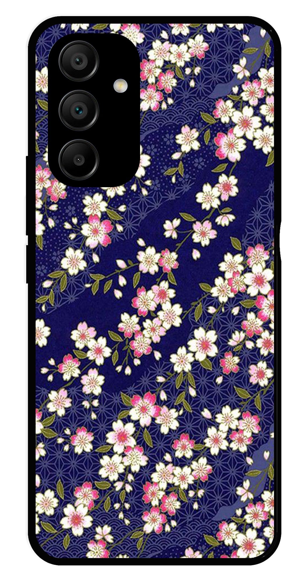 Flower Design Metal Mobile Case for Samsung Galaxy A15 5G Flower Design Metal Mobile Case for Samsung Galaxy A15 5G (Design No -25)