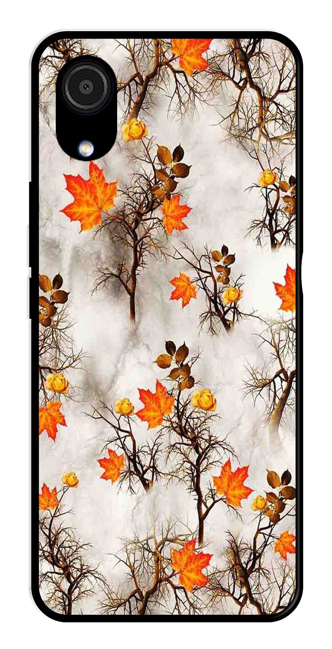 Autumn leaves Metal Mobile Case for Samsung Galaxy A03 Core Autumn leaves Metal Mobile Case for Samsung Galaxy A03 Core (Design No -55)