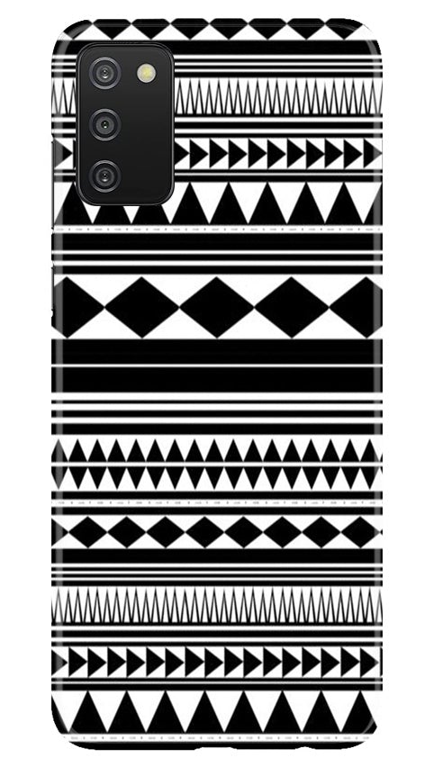 Black white Pattern Mobile Back Case for Samsung Galaxy A03s (Design - 5) Black white Pattern Case for Samsung Galaxy A03s