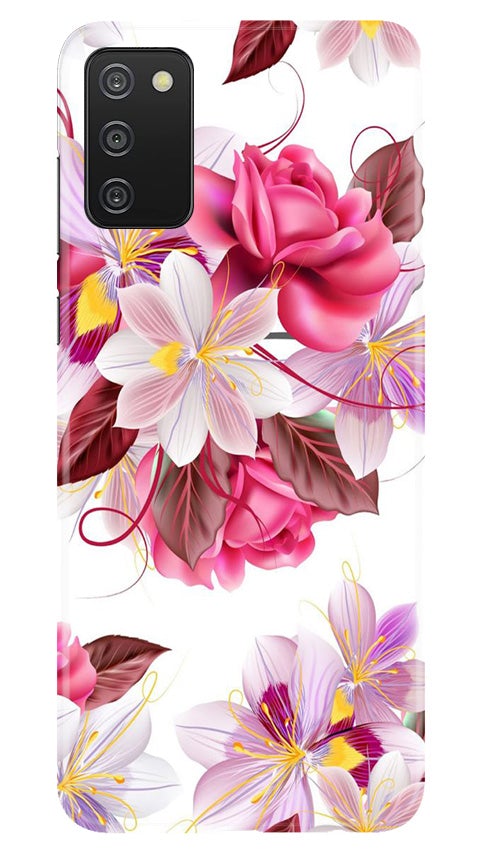Beautiful flowers Mobile Back Case for Samsung Galaxy A03s (Design - 23) Beautiful flowers Case for Samsung Galaxy A03s