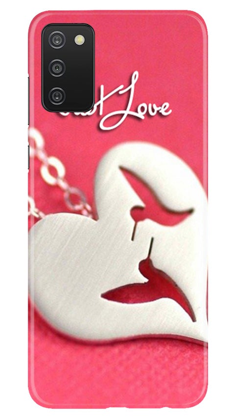 Just love Mobile Back Case for Samsung Galaxy A03s (Design - 88) Just love Case for Samsung Galaxy A03s