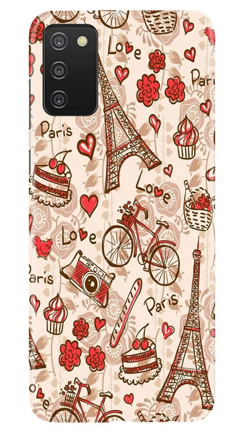 Love Paris Mobile Back Case for Samsung Galaxy A03s (Design - 103) Love Paris Case for Samsung Galaxy A03s (Design - 103)