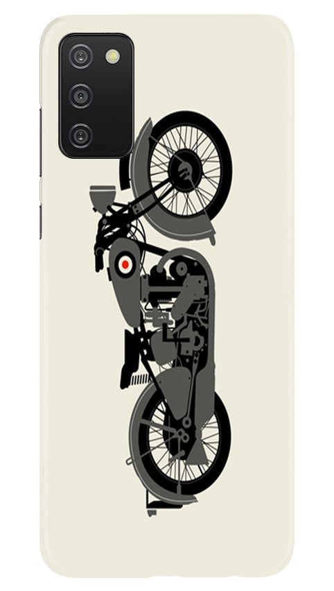 MotorCycle Mobile Back Case for Samsung Galaxy A03s (Design - 259) MotorCycle Case for Samsung Galaxy A03s (Design No. 259)