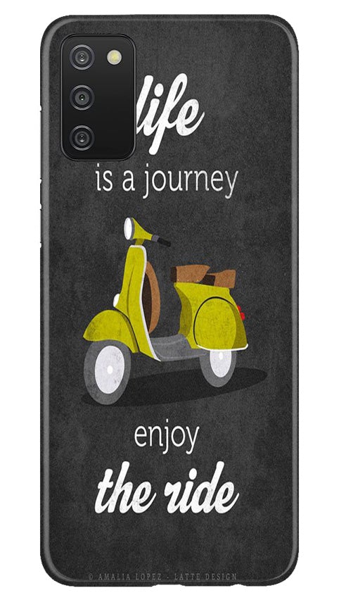 Life is a Journey Mobile Back Case for Samsung Galaxy A03s (Design - 261) Life is a Journey Case for Samsung Galaxy A03s (Design No. 261)