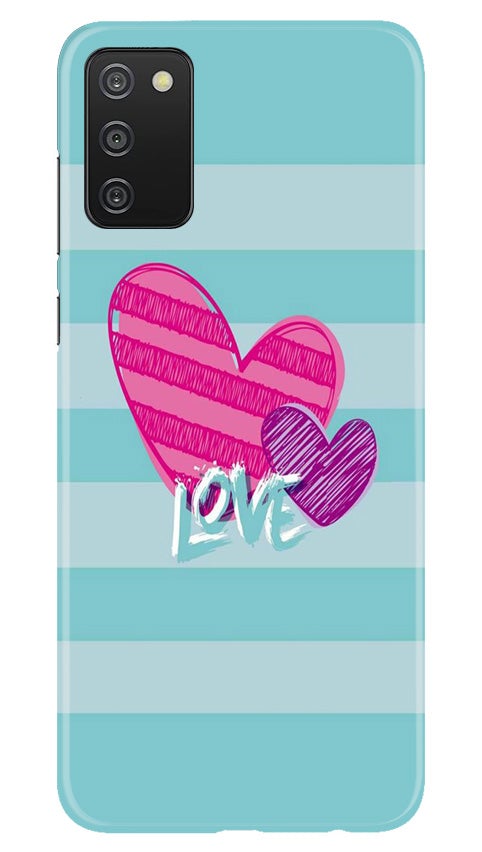 Love Mobile Back Case for Samsung Galaxy A03s (Design - 299) Love Case for Samsung Galaxy A03s (Design No. 299)