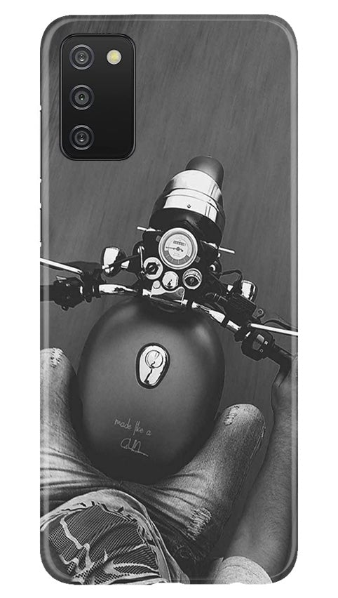 Royal Enfield Mobile Back Case for Samsung Galaxy A03s (Design - 382) Royal Enfield Mobile Back Case for Samsung Galaxy A03s (Design - 382)
