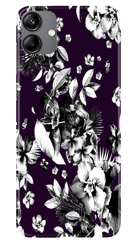 white flowers Mobile Back Case for Samsung Galaxy M04 (Design - 7) white flowers Case for Samsung Galaxy M04