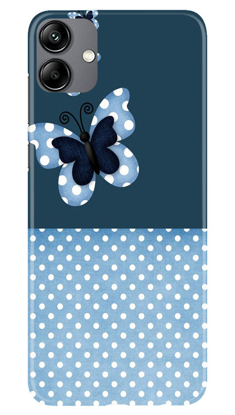 White dots Butterfly Mobile Back Case for Samsung Galaxy A04e (Design - 31) White dots Butterfly Case for Samsung Galaxy A04e