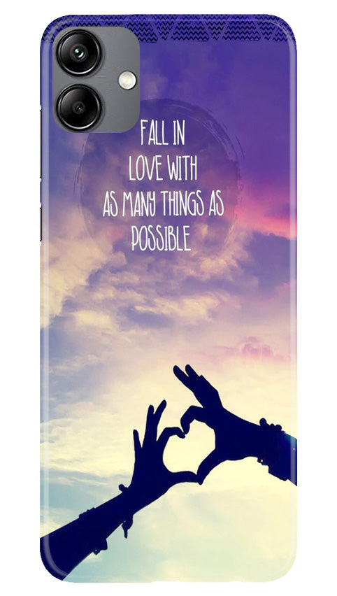 Fall in love Mobile Back Case for Samsung Galaxy A04e (Design - 50) Fall in love Case for Samsung Galaxy A04e
