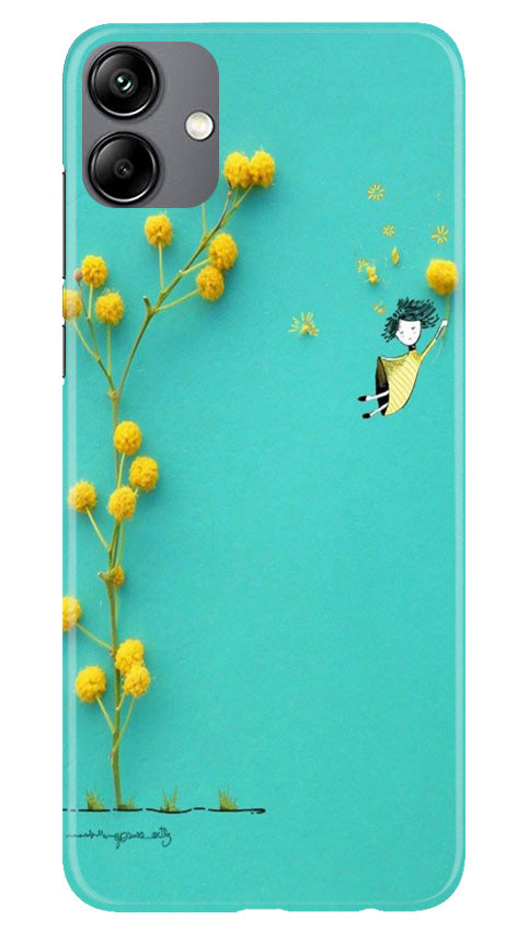 Flowers Girl Mobile Back Case for Samsung Galaxy M04 (Design - 185) Flowers Girl Case for Samsung Galaxy M04 (Design No. 185)