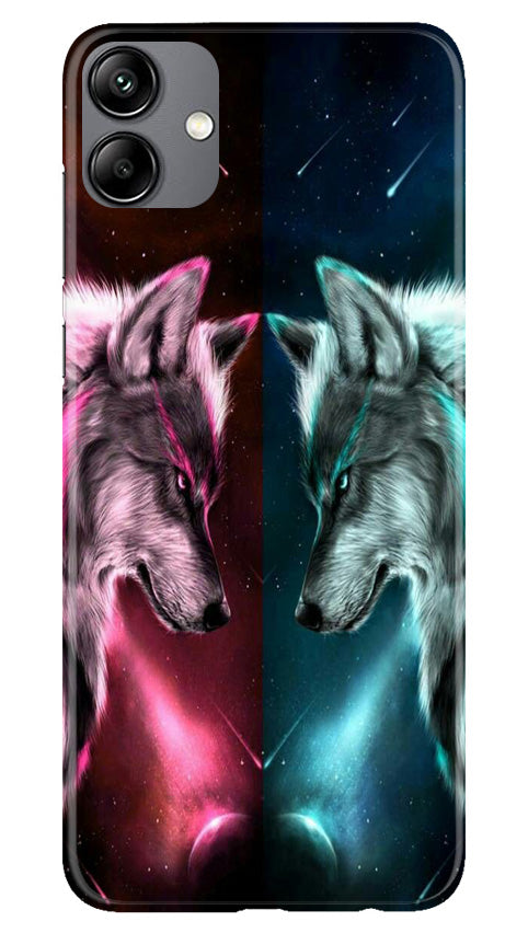Wolf fight Mobile Back Case for Samsung Galaxy A04e (Design - 190) Wolf fight Case for Samsung Galaxy A04e (Design No. 190)