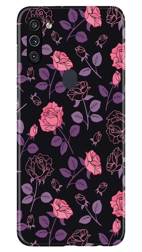 Rose Pattern Mobile Back Case for Samsung Galaxy A11 (Design - 2) Rose Pattern Case for Samsung Galaxy A11