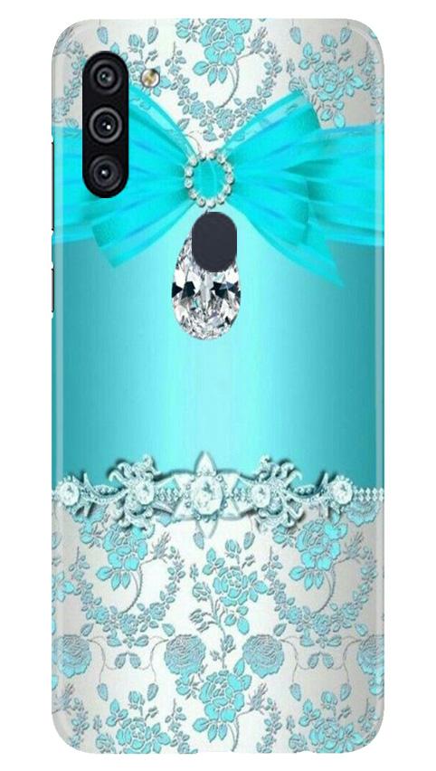 Shinny Blue Background Mobile Back Case for Samsung Galaxy A11 (Design - 32) Shinny Blue Background Case for Samsung Galaxy A11