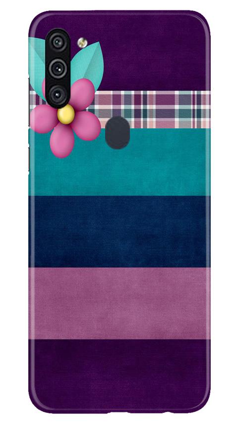 Purple Blue Mobile Back Case for Samsung Galaxy A11 (Design - 37) Purple Blue Case for Samsung Galaxy A11