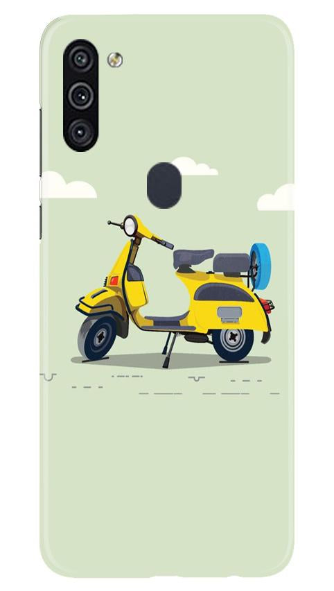 Vintage Scooter Mobile Back Case for Samsung Galaxy A11 (Design - 260) Vintage Scooter Case for Samsung Galaxy A11 (Design No. 260)