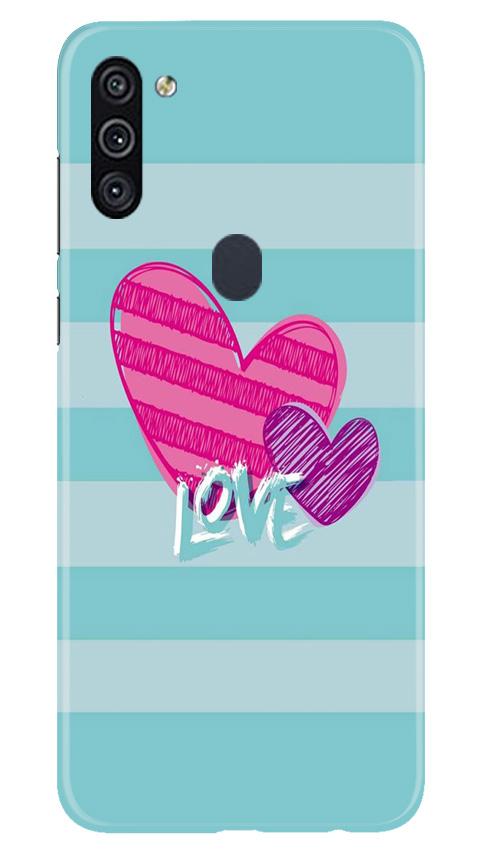 Love Mobile Back Case for Samsung Galaxy A11 (Design - 299) Love Case for Samsung Galaxy A11 (Design No. 299)