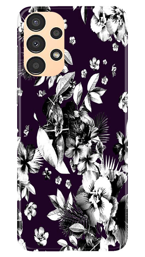 white flowers Mobile Back Case for Samsung Galaxy A13 (Design - 7) white flowers Case for Samsung Galaxy A13