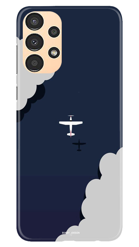 Clouds Plane Mobile Back Case for Samsung Galaxy A13 (Design - 165) Clouds Plane Case for Samsung Galaxy A13 (Design - 165)