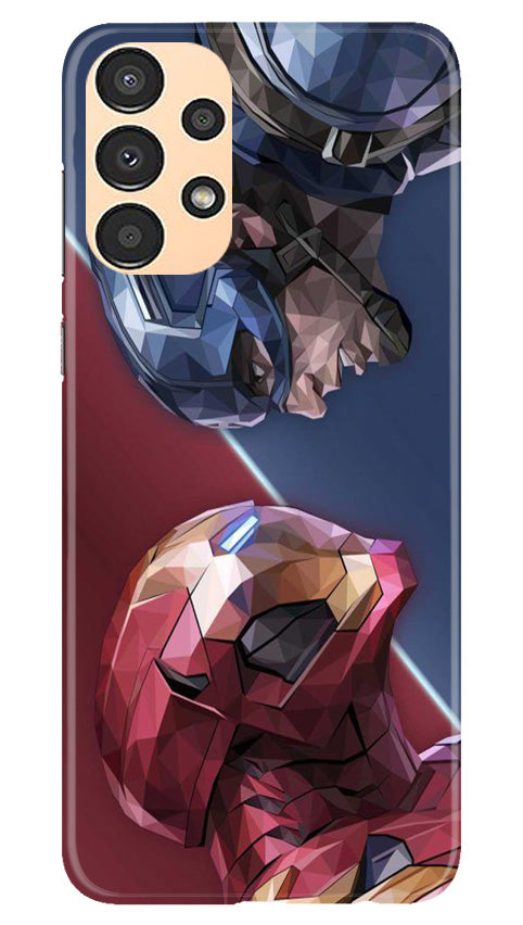 Ironman Captain America Mobile Back Case for Samsung Galaxy A13 (Design - 214) Ironman Captain America Case for Samsung Galaxy A13 (Design No. 214)