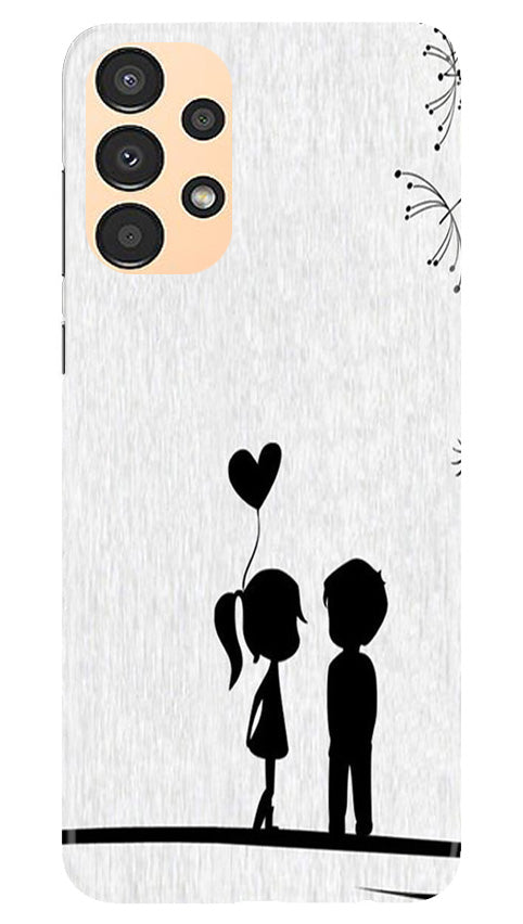 Cute Kid Couple Mobile Back Case for Samsung Galaxy A13 (Design - 252) Cute Kid Couple Case for Samsung Galaxy A13 (Design No. 252)