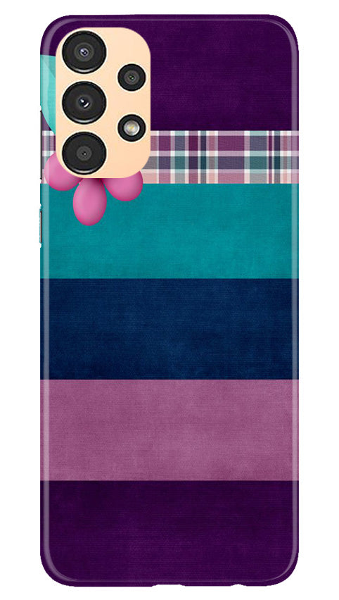 Purple Blue Mobile Back Case for Samsung Galaxy A13 (Design - 37) Purple Blue Case for Samsung Galaxy A13