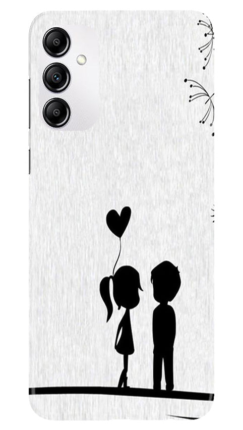 Cute Kid Couple Mobile Back Case for Samsung Galaxy A14 5G (Design - 252) Cute Kid Couple Case for Samsung Galaxy A14 5G (Design No. 252)