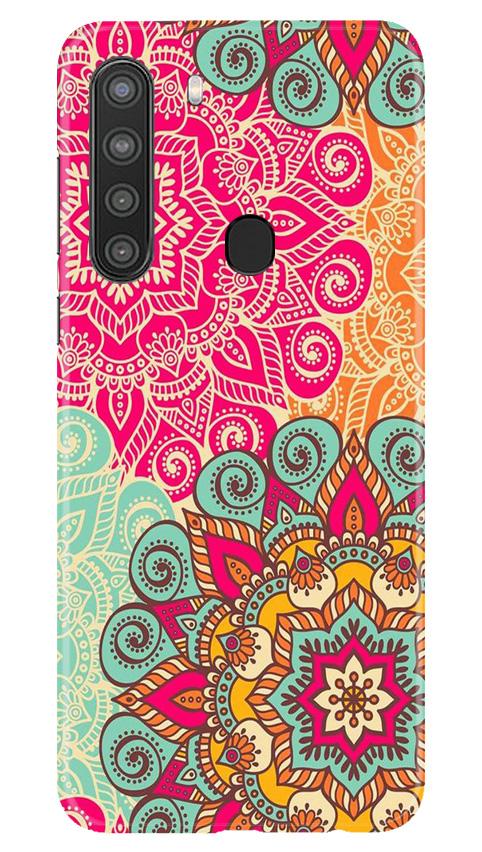Rangoli art2 Mobile Back Case for Samsung Galaxy A21 (Design - 29) Rangoli art2 Case for Samsung Galaxy A21