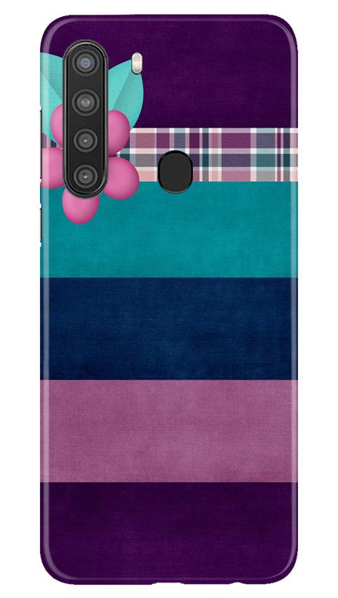 Purple Blue Mobile Back Case for Samsung Galaxy A21 (Design - 37) Purple Blue Case for Samsung Galaxy A21