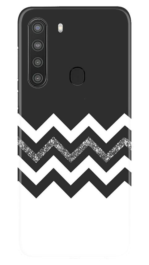 Black white Pattern2Mobile Back Case for Samsung Galaxy A21 (Design - 83) Black white Pattern2Case for Samsung Galaxy A21