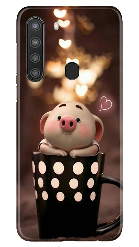 Cute Bunny Mobile Back Case for Samsung Galaxy A21 (Design - 213) Cute Bunny Case for Samsung Galaxy A21 (Design No. 213)