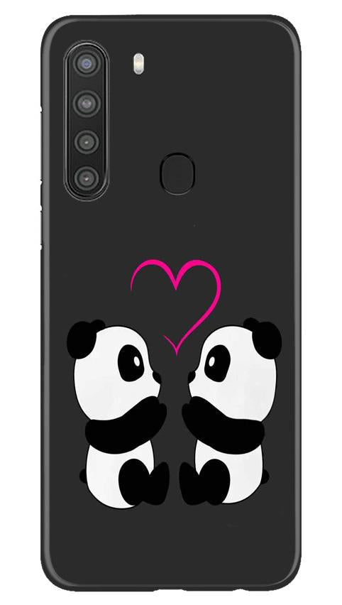 Panda Love Mobile Back Case for Samsung Galaxy A21 (Design - 398) Panda Love Mobile Back Case for Samsung Galaxy A21 (Design - 398)