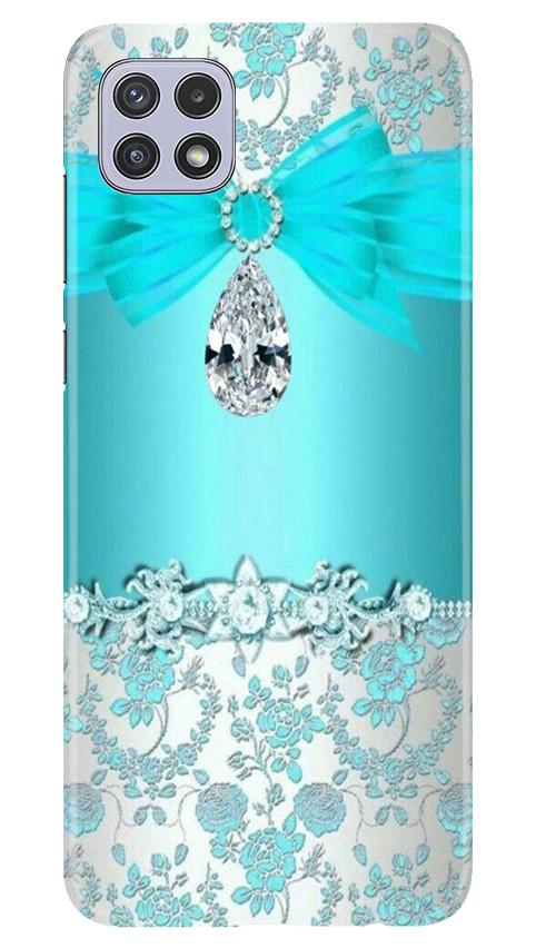 Shinny Blue Background Mobile Back Case for Samsung Galaxy A22 (Design - 32) Shinny Blue Background Case for Samsung Galaxy A22