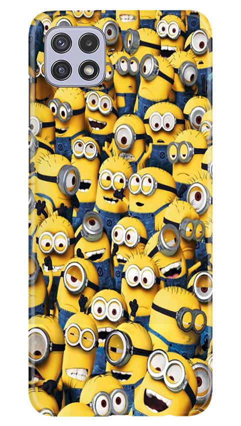 Minions Mobile Back Case for Samsung Galaxy A22 (Design - 126) Minions Case for Samsung Galaxy A22 (Design - 126)