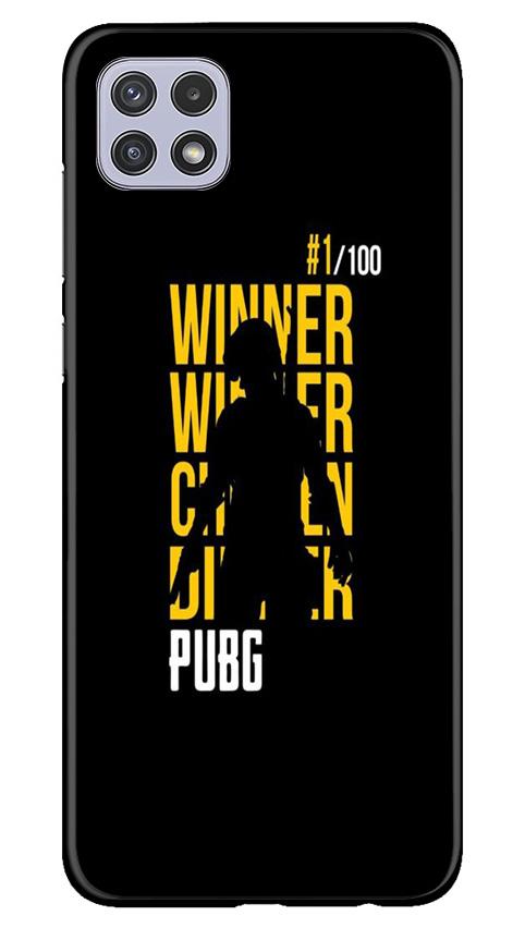 Pubg Winner Winner Mobile Back Case for Samsung Galaxy A22 (Design - 177) Pubg Winner Winner Case for Samsung Galaxy A22 (Design - 177)