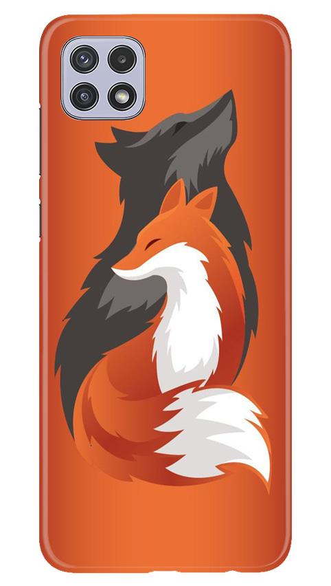 Wolf Mobile Back Case for Samsung Galaxy A22 (Design - 224) Wolf Case for Samsung Galaxy A22 (Design No. 224)