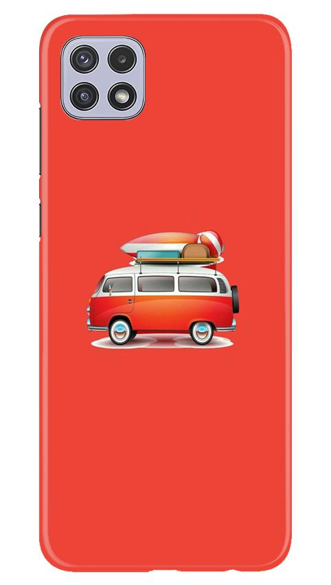 Travel Bus Mobile Back Case for Samsung Galaxy A22 (Design - 258) Travel Bus Case for Samsung Galaxy A22 (Design No. 258)