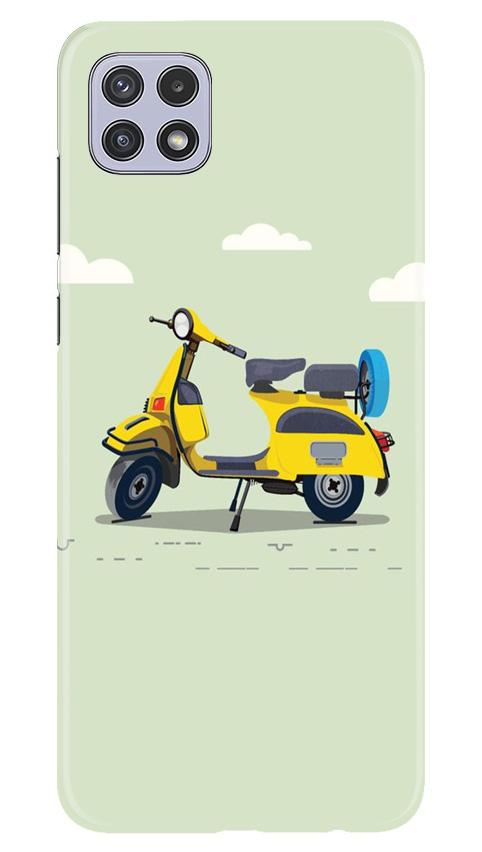 Vintage Scooter Mobile Back Case for Samsung Galaxy A22 (Design - 260) Vintage Scooter Case for Samsung Galaxy A22 (Design No. 260)