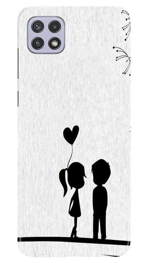 Cute Kid Couple Mobile Back Case for Samsung Galaxy A22 (Design - 283) Cute Kid Couple Case for Samsung Galaxy A22 (Design No. 283)