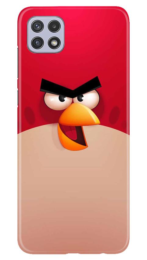 Angry Bird Red Mobile Back Case for Samsung Galaxy A22 (Design - 325) Angry Bird Red Mobile Back Case for Samsung Galaxy A22 (Design - 325)