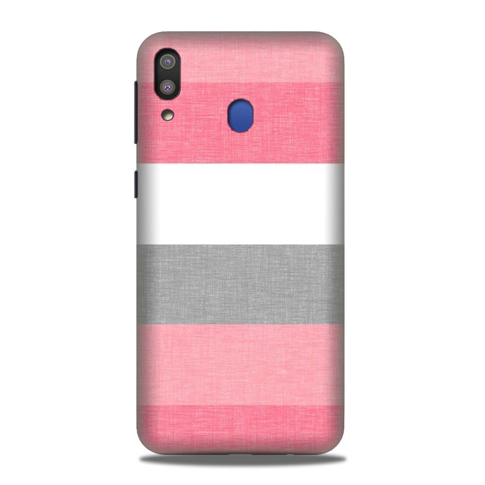 Pink white pattern Case for Samsung Galaxy M20 Pink white pattern Case for Samsung Galaxy M20